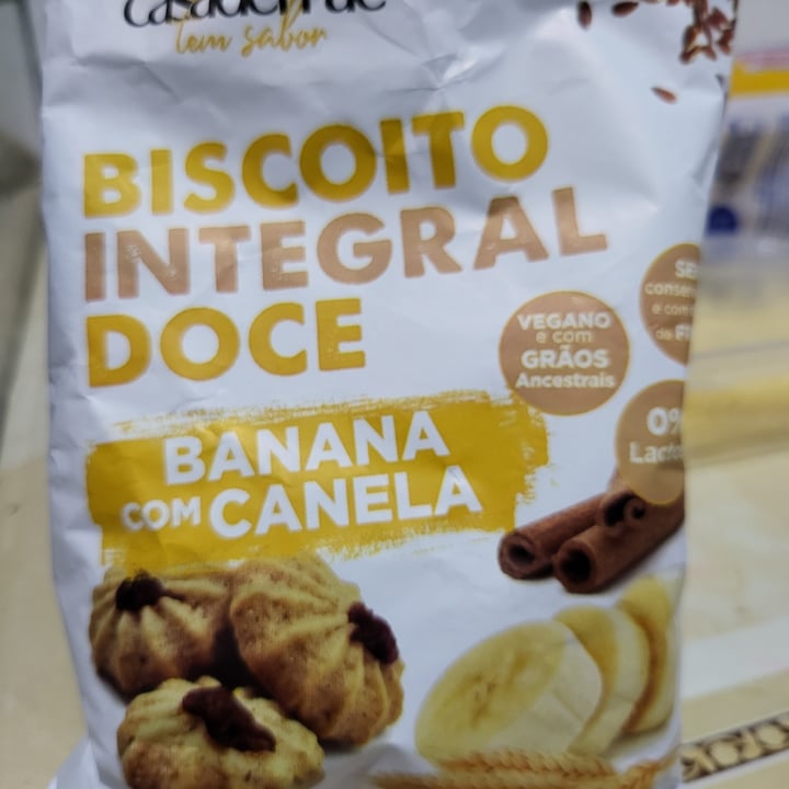 photo of Casa de Mãe Biscoito Integral Doce Banana com Canela shared by @rafaelasouzareis on  17 Jun 2022 - review