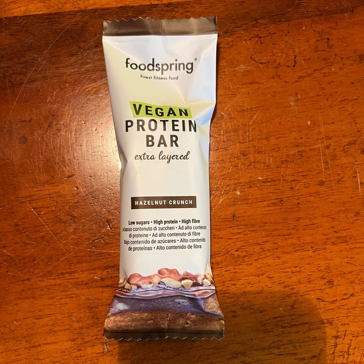 photo of Foodspring Vegan Protein Bar Extra Layered shared by @francescarosa on  12 Oct 2022 - review
