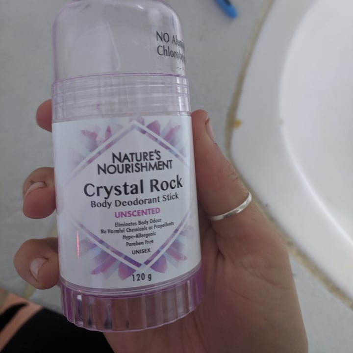 Nature’s Nourishment Crystal Rock Body Deodorant Stick Unscented Review