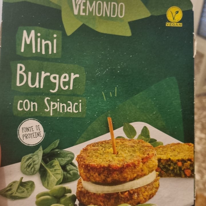 photo of Vemondo Mini burger con spinaci shared by @claudialanfranco20 on  01 Aug 2022 - review