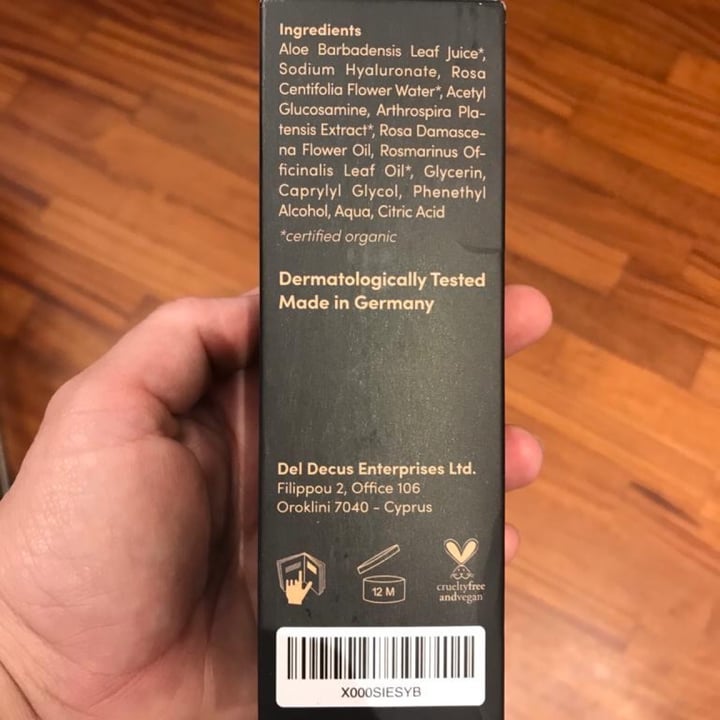 review photo of Satin naturel Bio Hyaluronic Acid Concentrate shared by @rebeccaveg on 02 Dec 2021 - review