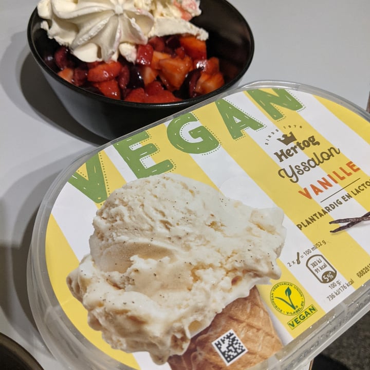 photo of Hertog Yssalon Vegan Vanille (ice cream) shared by @lisastripiti on  05 Jul 2022 - review