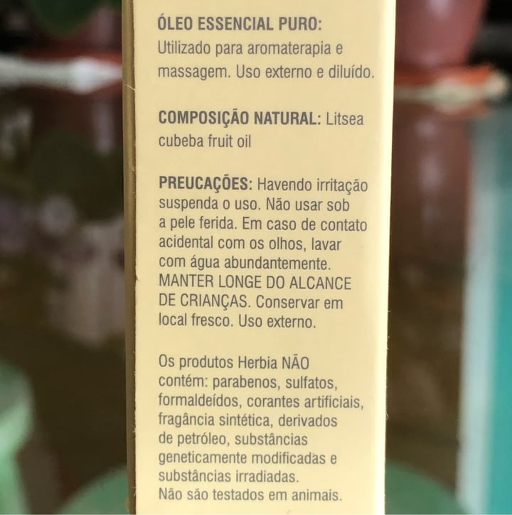 review photo of Herbia Óleo essencial puro May Chang shared by @kellychris on 06 Jun 2022 - review
