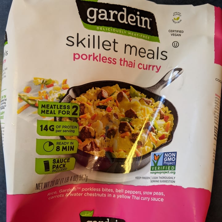 photo of Gardein Skillet Meals Porkless Thai Curry shared by @jmount on  29 Oct 2020 - review