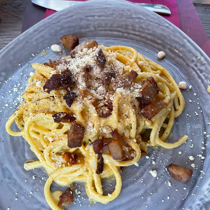 review photo of Rifugio Romano Carbonara vegana shared by @saraveggy on 24 Apr 2022 - review