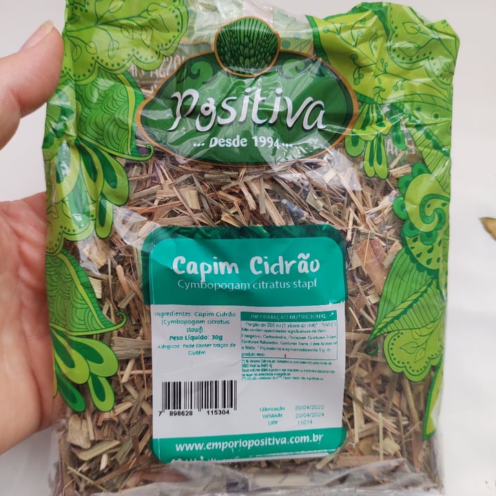 review photo of Positiva chá capim Cidrão shared by @fernandinha on 09 May 2022 - review