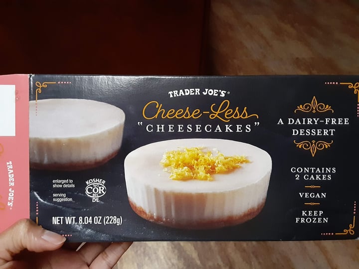 photo of Trader Joe's Cheese-Less Cheesecake shared by @jennysneal on  30 Oct 2020 - review