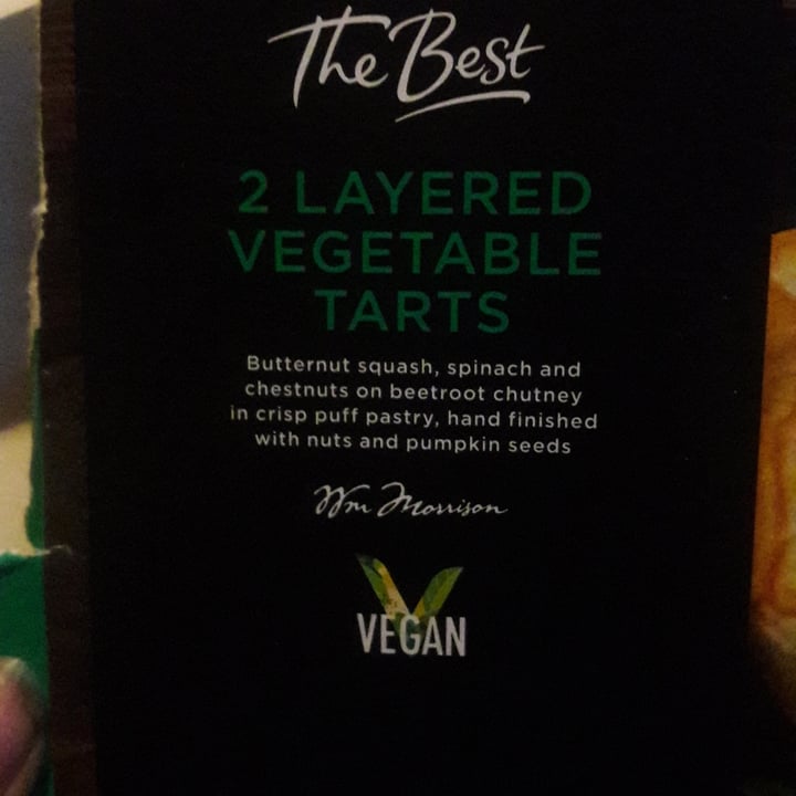 photo of Morrisons 2 layered vegetable tarts shared by @luther on  11 Jul 2020 - review
