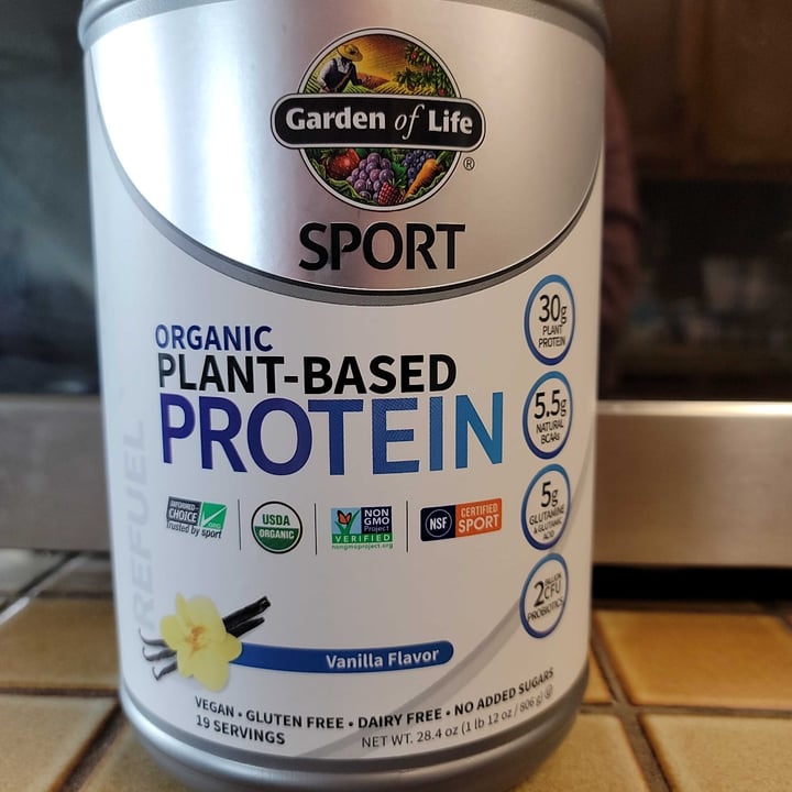 photo of Garden of Life Sport Organic Plant Based Protein-Vanilla shared by @cpeluso10 on  26 Jun 2021 - review