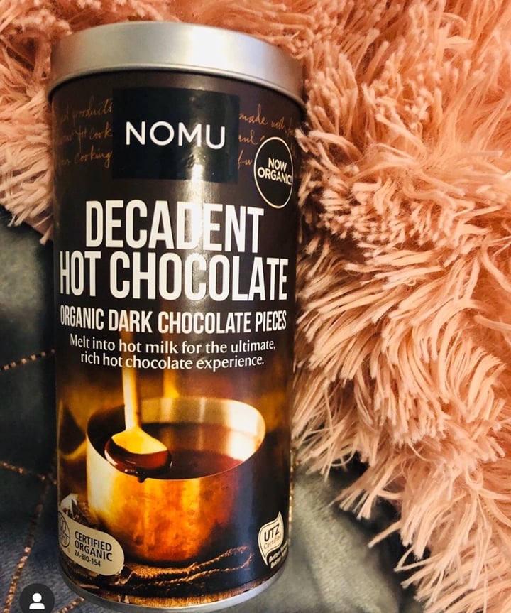 photo of Nomu Decadent Hot Chocolate shared by @theveganvamps on  13 Jan 2020 - review