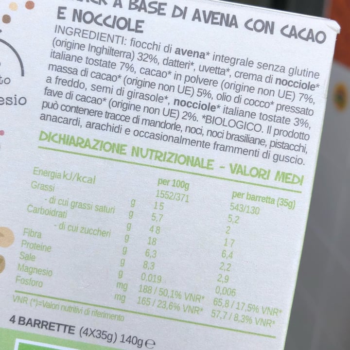photo of Perfect Bio Avena Bar Choco Nocciola shared by @carmelau on  28 Sep 2022 - review