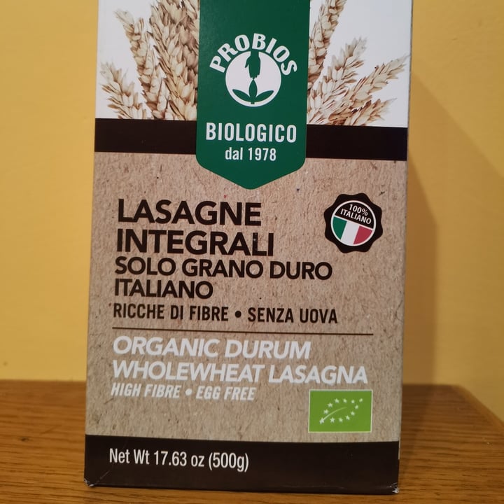 photo of Probios lasagne integrali shared by @fra9 on  07 Aug 2022 - review