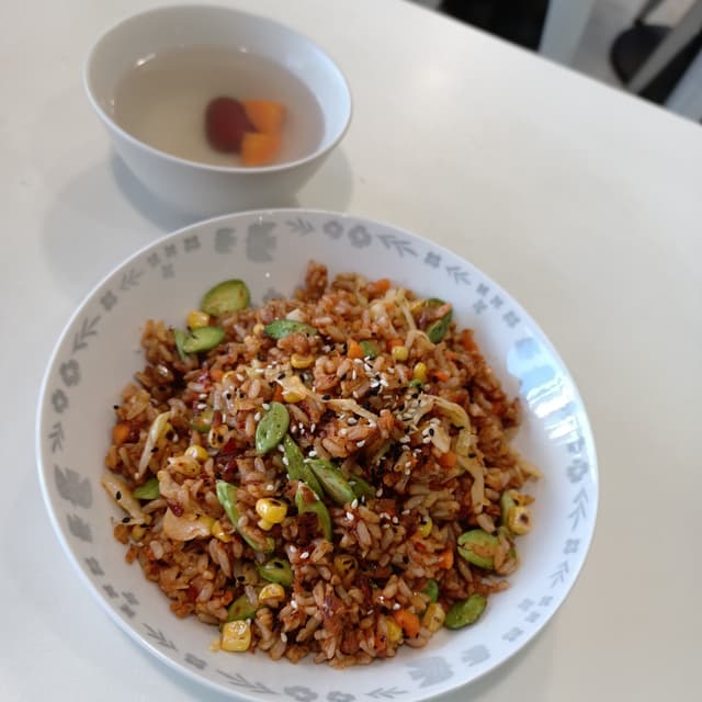 Photo of the dish “Sambal Petai Organic Brown Fried Rice”