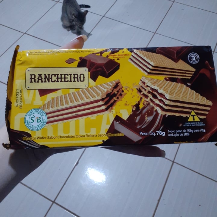 photo of Rancheiro Biscoito Wafer Sabor Chocolate shared by @triixx on  09 Jan 2022 - review