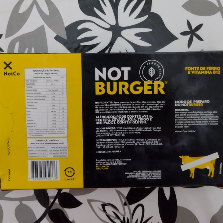 review photo of NotCo Not Burger shared by @verdemayra on 19 Sep 2022 - review