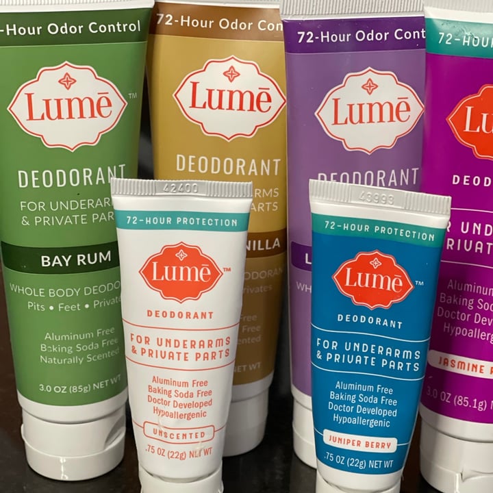 photo of Lume Bay Rum Deodorant shared by @jackisveganworld on  18 Feb 2021 - review