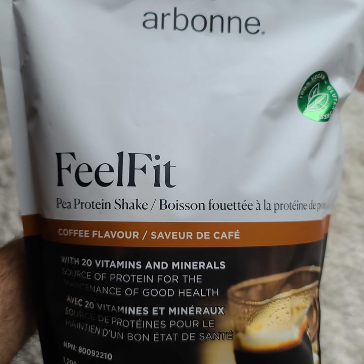 photo of Arbonne Feel Fit Protein Shake - Coffee ☕ Flavor shared by @jonnymarciano on  22 Nov 2020 - review