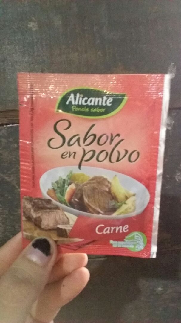 photo of Alicante Sabor en Polvo Carne shared by @lautarohate on  24 Dec 2019 - review
