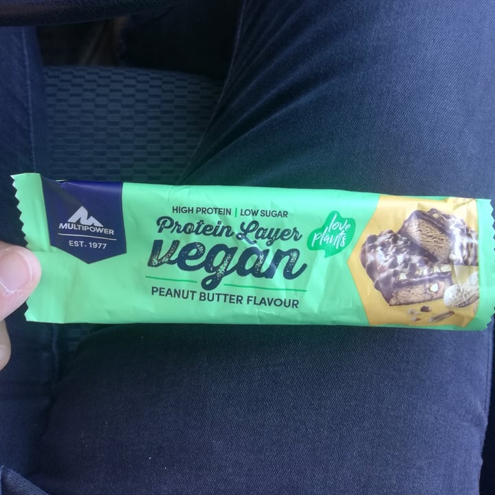 photo of Multipower Vegan Protein Layer Peanut Butter Bar shared by @fepiaf on  13 Jul 2022 - review