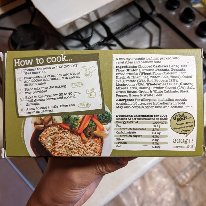 photo of Artisan nature's kitchen Country Vegetable & Cashew Nut Roast shared by @katchan on  05 Jul 2022 - review