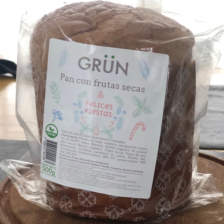 photo of Grün Orgánico Pan Dulce con Chips shared by @lopiff on  25 Dec 2020 - review