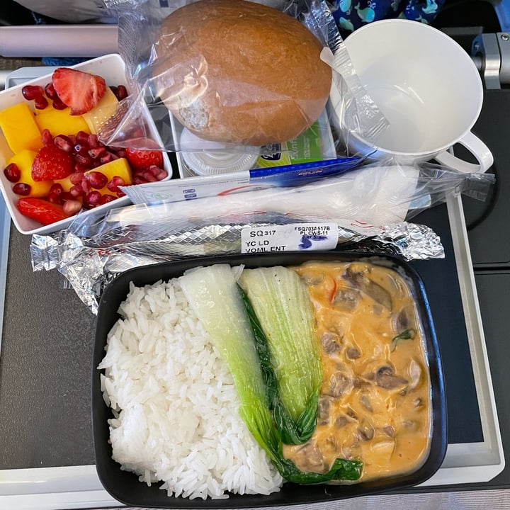 photo of Singapore Airlines Vegetarian Oriental Meal (VOML) shared by @applepancakes on  22 Dec 2021 - review