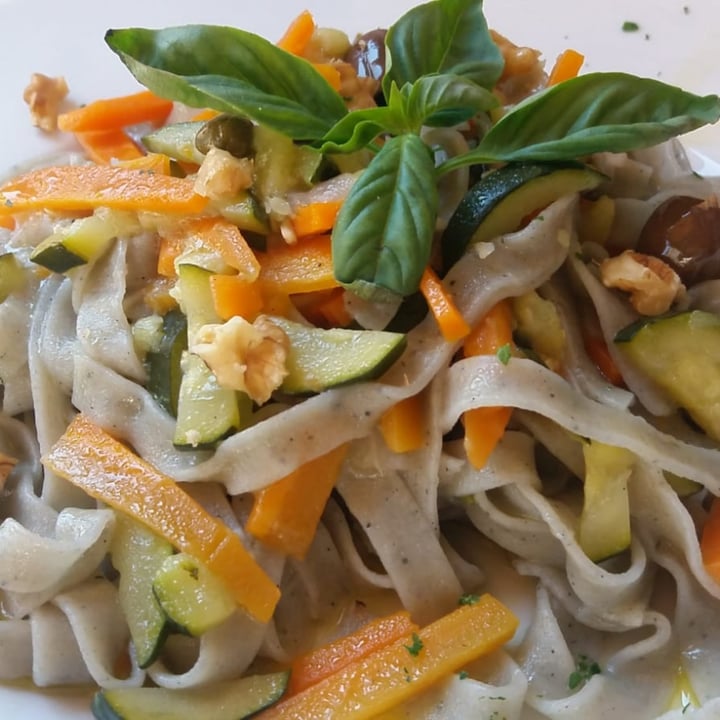 review photo of Ristorante Osteria Ciriera Tagliatelle Di Grano Arso Con Verdure Croccanti, Olive Taggiasche, Capperi E Noci shared by @michele78 on 10 Jul 2021 - review