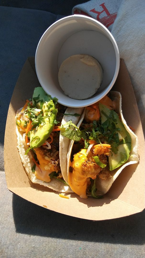 photo of Reverie Mobile Kitchen (Food Truck) Cauliflower Tacos shared by @billionvegans on  26 Jul 2018 - review