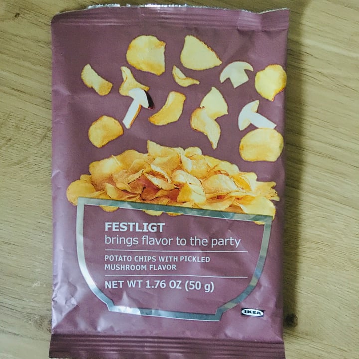 photo of Ikea Festlight Potato Chips w/ Pickled Mushroom Favor shared by @emmc1 on  20 Jun 2021 - review