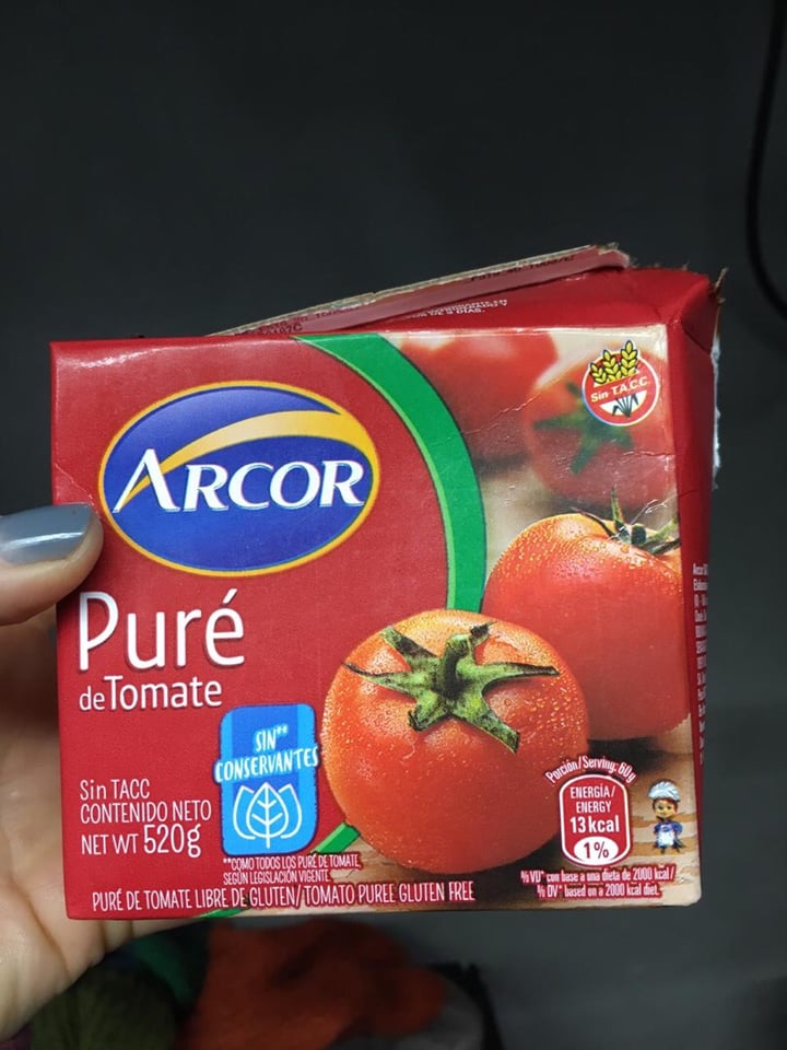 photo of Arcor Pure de tomate shared by @lauchis on  11 Jul 2019 - review