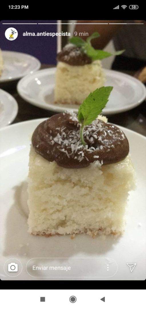 review photo of Alma Dórica Budín De Coco Con Mouse De Chocolate shared by @victoriamurray on 25 Feb 2020 - review