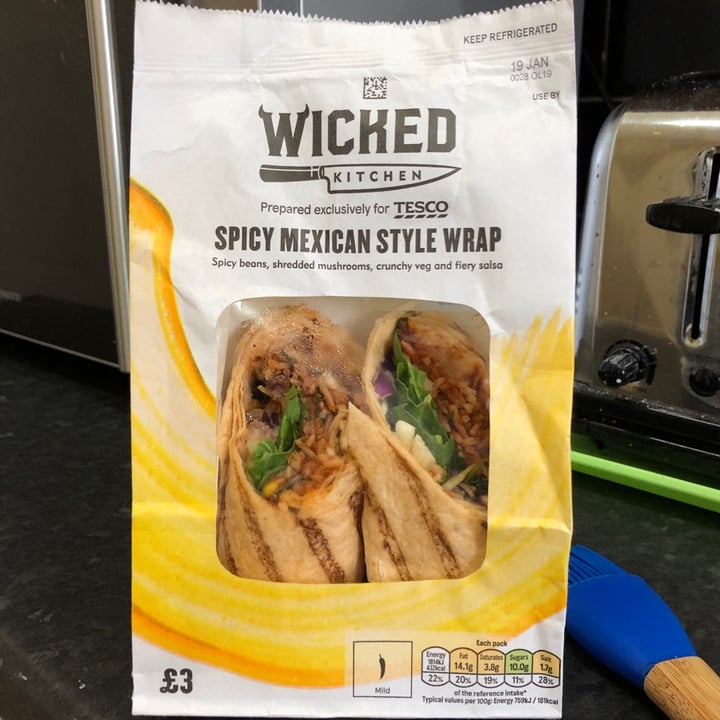 photo of Wicked Wicked Kitchen Spicy Mexican Wrap shared by @veganlisag on  20 Jan 2020 - review
