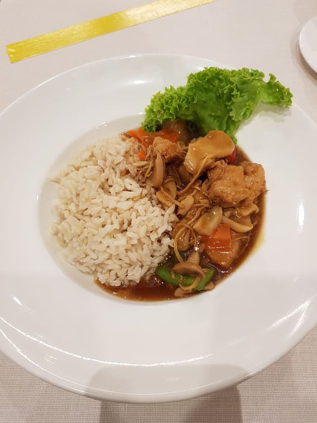 Photo of the dish “Ginger Chicken w Rice 薑絲雞丁飯”