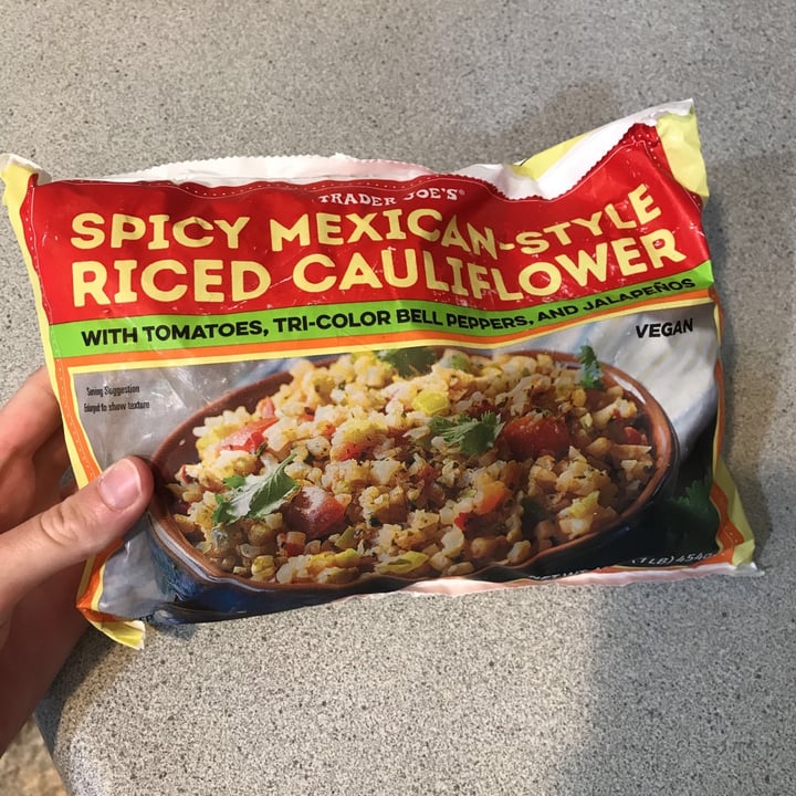 photo of Trader Joe's Spicy Mexican Style Riced Cauliflower shared by @rbrackett on  23 Aug 2021 - review