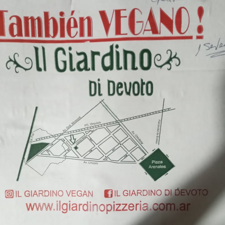 photo of Pizzas y Empanadas IL Giardino De Devoto Pizza con Morrón shared by @nadiramos on  10 Jan 2022 - review