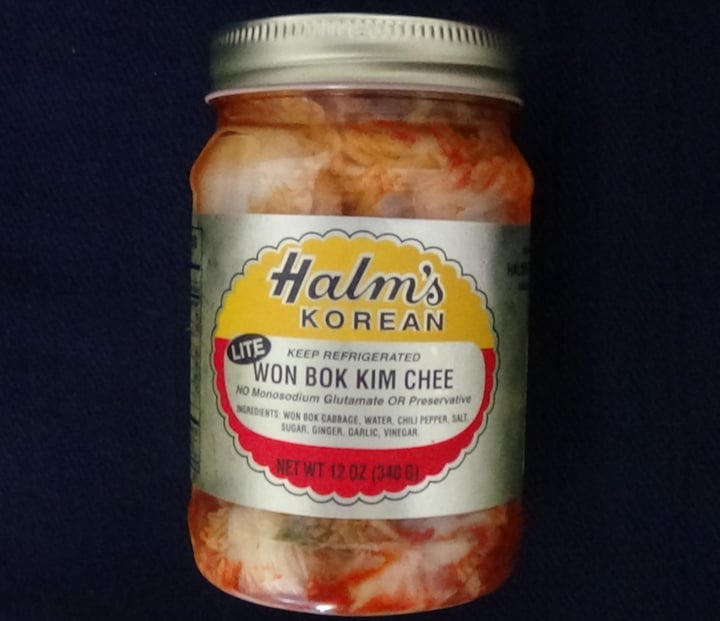 photo of Halm’s Enterprise Korean Lite Won Bok Kim Chee shared by @feelideal on  13 Sep 2020 - review