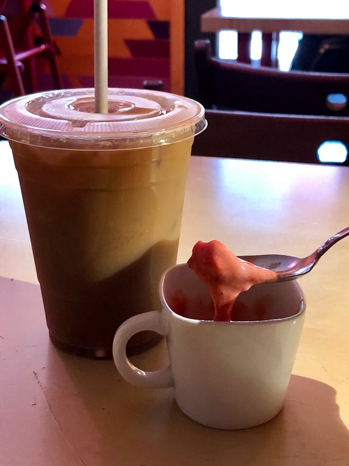 review photo of Soy Cafe Bagel-Wich -A. & a Vanilla Ice Coffee shared by @pepe on 10 Jul 2019 - review