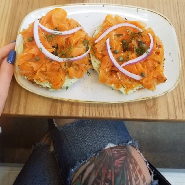 Photo of the dish “Carrot Lox Bagel”