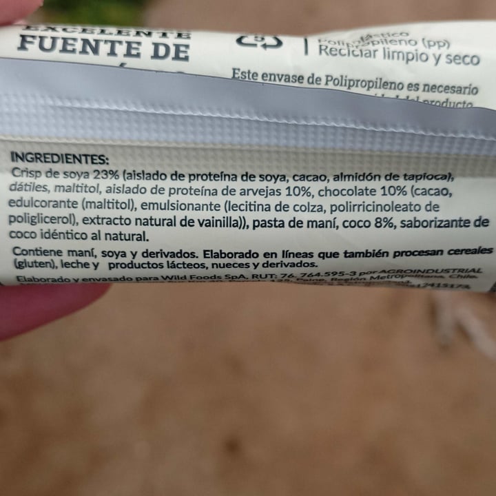 review photo of Wild Barra De Proteína Vegetal shared by @fannyvegan on 23 Sep 2022 - review