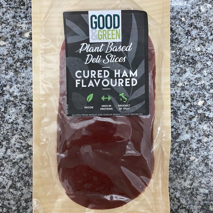 photo of Good & Green Plant Based Deli Slices Cured Ham Flavoured shared by @nicolematos on  13 Feb 2022 - review