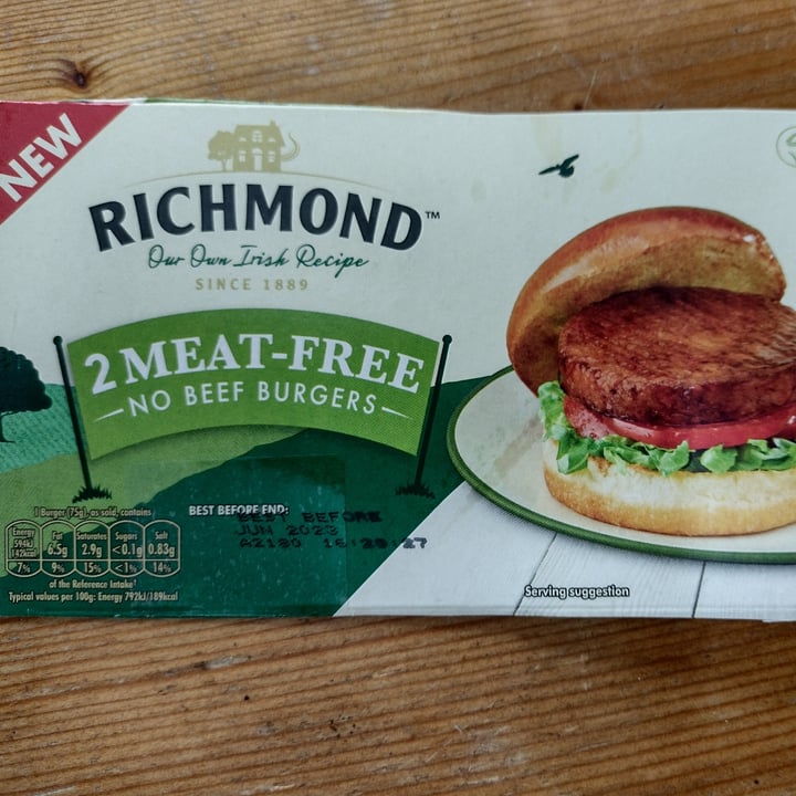 review photo of richmond meat free burgers meat free burgers shared by @carmarthensally on 06 Nov 2022 - review