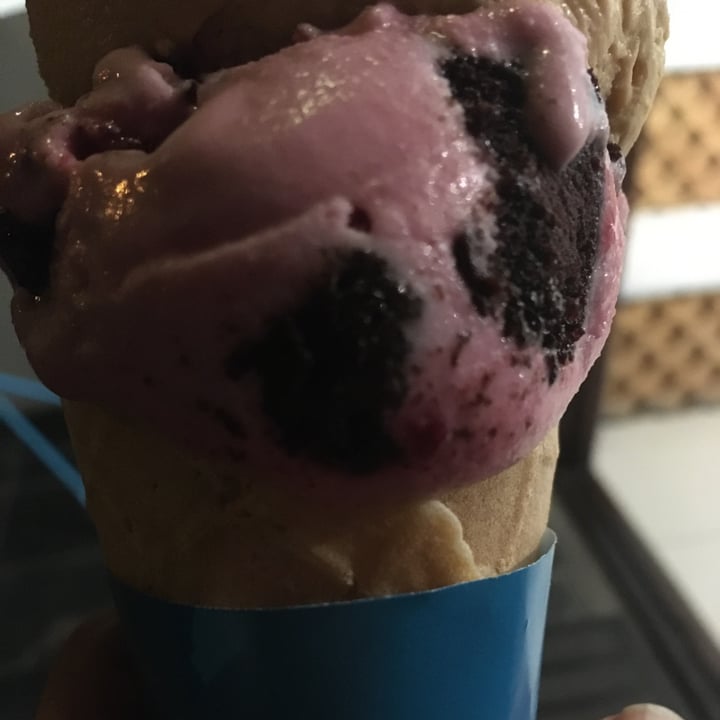 photo of Kristen's Kick-Ass Ice Cream Newlands Vegan Black Forest cake shared by @sylvacharm on  26 Jul 2022 - review