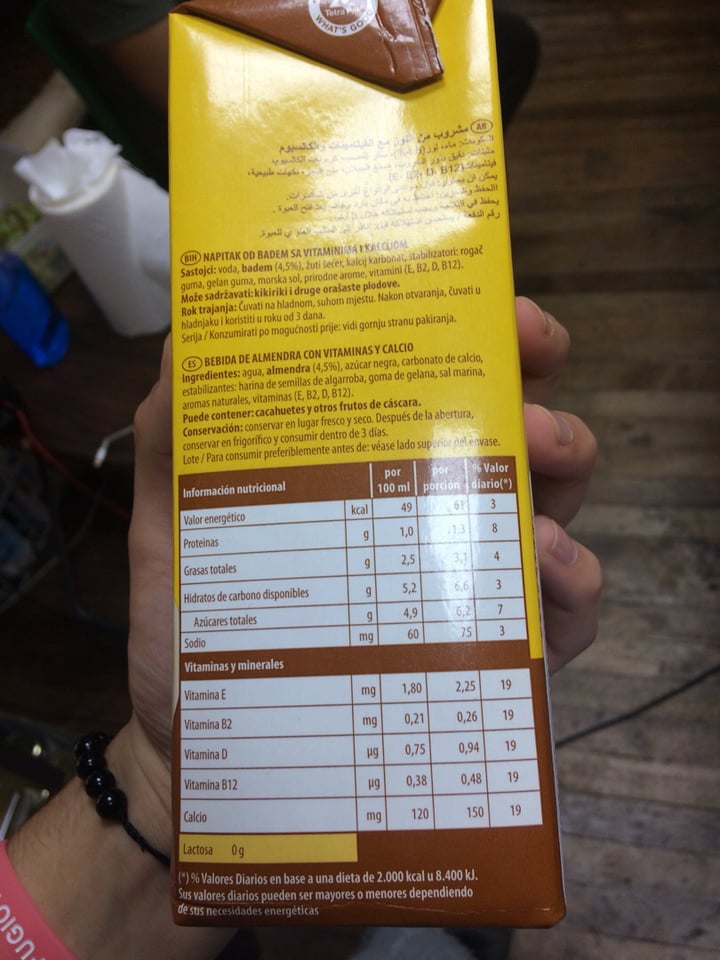 photo of OraSí Almond Milk shared by @agustin1312 on  29 Jan 2020 - review