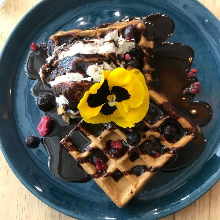photo of Lexi's Healthy Eatery Chocolate chip vanilla waffles shared by @vangees16 on  05 Jun 2022 - review