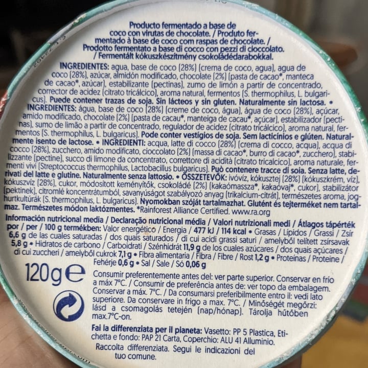 review photo of Alpro Absolutely Coconut STRACCIATELLA shared by @serelop on 29 Jun 2022 - review