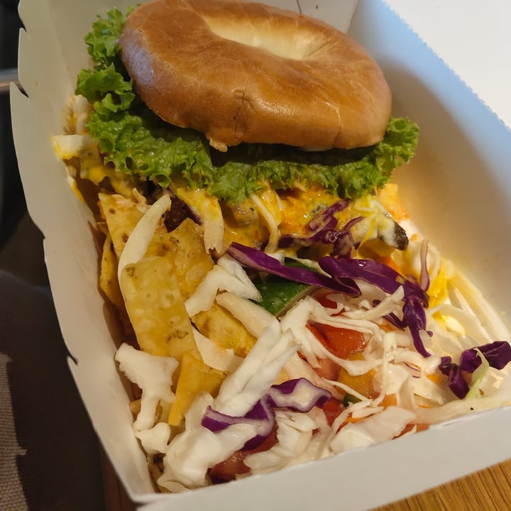 photo of Sala Kuala Lumpur Vegan Restaurant Bagel Burger shared by @stevenneoh on  01 Jun 2020 - review