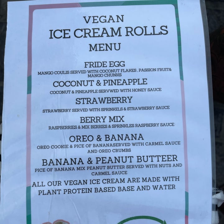 review photo of Roll&Chill St. Julian's Ice Cream fried egg vegan shared by @kiara1204 on 26 Jun 2022 - review
