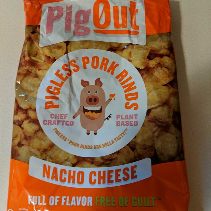 review photo of PigOut Pigless Pork Rinds Nacho Cheese shared by @marshallking on 11 Oct 2020 - review