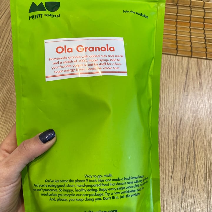 photo of Misfit Union Ola Granola shared by @mmitsi on  18 Dec 2021 - review