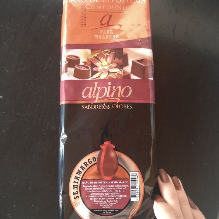 review photo of Chocolate Alpino Baño De Repostería Semiamargo shared by @agusga08 on 31 Mar 2021 - review